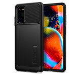 Spigen Slim Armor Samsung Galaxy Note 20 fekete szilikon hátlap tok