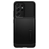 Spigen Slim Armor Samsung Galaxy S21 Ultra 5G tok fekete (ACS02374) (ACS02374) - Telefontok