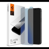 SPIGEN SLIM HD ANTIBLUE képernyővédő üveg (2.5D, kék fény elleni védelem, ultravékony, 0.2mm, 9H) ÁTLÁTSZÓ [Apple iPhone 12 mini] (AGL01536) - Kijelzővédő fólia