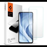 SPIGEN SLIM képernyővédő üveg 2db (2.5D, extra karcálló, tokbarát, ultravékony, 0.2mm, 9H) ÁTLÁTSZÓ [Xiaomi 11 Lite 5G NE] (AGL03048) - Kijelzővédő fólia