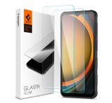 SPIGEN SLIM képernyővédő üveg 2db (2.5D, tokbarát, ultravékony, 0.2mm, extra karcálló, 9H) ÁTLÁTSZÓ Samsung Galaxy Xcover 7 Pro (SM-G766)