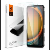 Spigen SLIM képernyővédő üveg 2db (2.5D, tokbarát, ultravékony, 0.2mm, extra karcálló, 9H) ÁTLÁTSZÓ Samsung Galaxy Xcover 7 Pro (SM-G766) (AGL09407) (8800283302394-AGL09407)
