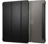 SPIGEN SMART FOLD tok álló, bőr hatású (aktív FLIP, oldalra nyíló, TRIFOLD, asztali tartó) FEKETE Apple IPAD Pro 11 (2024)