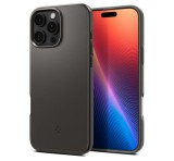 SPIGEN THIN FIT MAGSAFE műanyag telefonvédő (matt, ultravékony, kameravédő, MagSafe) SÖTÉTSZÜRKE Apple iPhone 16 Pro