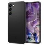 SPIGEN THIN FIT műanyag telefonvédő (matt, ultravékony, kamera védelem) FEKETE Samsung Galaxy S23 (SM-S911)