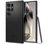 SPIGEN THIN FIT műanyag telefonvédő (matt, ultravékony, kameravédő) FEKETE Samsung Galaxy S24 Ultra (SM-S928)