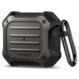 Spigen Tough Armor - Apple AirPods 3 (2021) ütésálló tok - gunmetal