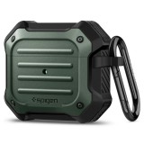 Spigen Tough Armor - Apple AirPods 3 (2021) ütésálló tok - katonai zöld