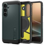 Spigen Tough Armor MagFit Samsung Galaxy S26 tok, MagSafe, Abyss Green, zöld