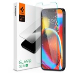 SPIGEN TR SLIM HD képernyővédő üveg (2.5D, karcálló, tok barát, ujjlenyomat mentes, ultravékony, 0.2mm, 9H) ÁTLÁTSZÓ Apple iPhone 13, Apple iPhone 13 Pro, Apple iPhone 14