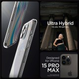 SPIGEN ULTRA HIBRID iPhone 15 PRO MAX átlátszó tok