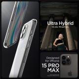 SPIGEN ULTRA HIBRID iPhone 15 PRO MAX FROST átlátszó tok