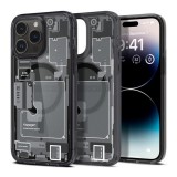 Spigen Ultra Hybrid Apple iPhone 14 Pro tok, Magsafe tok, Zero One tok, szürke