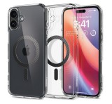 SPIGEN ULTRA HYBRID MAG műanyag telefonvédő (ütésállóság, légpárnás keret, karbon minta, MagSafe) ÁTLÁTSZÓ Apple iPhone 16 Plus