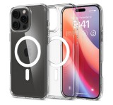 SPIGEN ULTRA HYBRID MAG műanyag telefonvédő (ütésállóság, légpárnás keret, MagSafe) FEHÉR Apple iPhone 16 Pro 5G