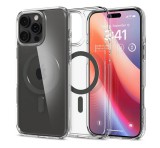 SPIGEN ULTRA HYBRID MAG műanyag telefonvédő (ütésállóság, légpárnás keret, MagSafe) SÖTÉTSZÜRKE Apple iPhone 16 Pro 5G