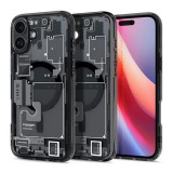 Spigen Ultra Hybrid MagFit Apple iPhone 16 Plus tok, Zero One, fekete ACS08078