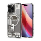Spigen Ultra Hybrid MagFit Apple iPhone 16 Pro Max tok, MagSafe, Natural Titanium, Zero One, átlátszó