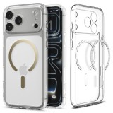 Spigen Ultra Hybrid MagFit Apple iPhone 17 Pro tok, MagSafe, Clear Gold, átlátszó-arany