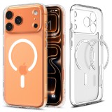 Spigen Ultra Hybrid MagFit Apple iPhone 17 Pro tok, MagSafe, Frost White, átlátszó-fehér