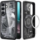 Spigen Ultra Hybrid MagFit Samsung Galaxy S26 tok, MagSafe, Zero One, átlátszó-fekete