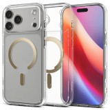 Spigen Ultra Hybrid MagSafe case for iPhone 17 Pro Max Clear Gold