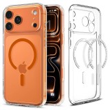 Spigen Ultra Hybrid MagSafe case for iPhone 17 Pro Max Clear Orange ACS11109