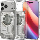 Spigen Ultra Hybrid MagSafe case for iPhone 17 Pro Max Zero One Natural Titanium ACS10288