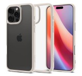 SPIGEN ULTRA HYBRID műanyag telefonvédő (ütésállóság, légpárnás keret) TITÁN Apple iPhone 16 Pro