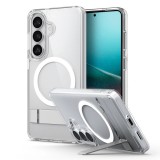 Spigen Ultra Hybrid S MagFit Samsung Galaxy S26 tok, MagSafe, Clear White, átlátszó-fehér