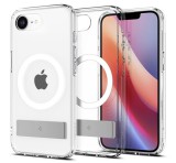 SPIGEN ULTRA HYBRID S műanyag telefonvédő (ütésállóság, légpárnás keret, kitámasztó, MagSafe) ÁTLÁTSZÓ Apple iPhone 16e