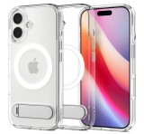 SPIGEN ULTRA HYBRID S műanyag telefonvédő (ütésállóság, légpárnás keret, kitámasztó, MagSafe) ÁTLÁTSZÓ Apple iPhone 17