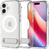 Spigen ULTRA HYBRID S műanyag telefonvédő (ütésállóság, légpárnás keret, kitámasztó, MagSafe) ÁTLÁTSZÓ Apple iPhone 17 (ACS09981) (8800283311105)