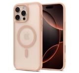 SPIGEN ULTRA HYBRID T MAG műanyag telefonvédő (ütésállóság, légpárnás keret, MagSafe) ROZÉARANY Apple iPhone 16 Pro