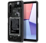 SPIGEN ULTRA HYBRID ZERO ONE műanyag telefonvédő (közepesen ütésálló, légpárnás keret) FEKETE Sony Xperia 10 V (XQ-DC54)