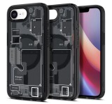 SPIGEN ULTRA HYBRID ZERO ONE műanyag telefonvédő (ütésállóság, légpárnás keret, MagSafe) FEKETE Apple iPhone 16e