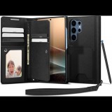 Spigen Wallet S Samsung Galaxy S25 Ultra fekete tok (ACS09124)