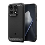 Spigen Xiaomi 15T rugged armor szilikon telefonvédő (ütésállóság, légpárnás sarok, karbon minta) fekete