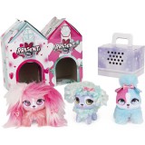 Spin Master Present Pets: Mini kutyusok házikóban, 3 db-os csomag - Fluffy BFF's