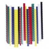 Spirál, műanyag, 16 mm, 101-120 lap, FELLOWES, 100 db, fehér [100 db]