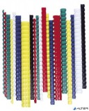Spirál, műanyag, 38 mm, 281-340 lap, FELLOWES, 50 db, fehér