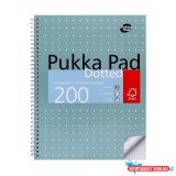 Spirálfüzet, A4+, pontrácsos, 100 lap, PUKKA PAD "Metallic Jotta"