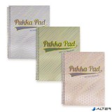 Spirálfüzet, A4+, vonalas, 100 lap, PUKKA PAD 'Haze Jotta', vegyes szín