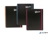 Spirálfüzet, A4+, vonalas, 100 lap, PUKKA PAD, 'Neon notepad'