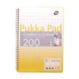 Spirálfüzet, A4, vonalas, 100 lap, PUKKA PAD Irlen Jotta Gold (PUPRIJA4G)