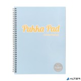 Spirálfüzet, A4, vonalas, 100 lap, PUKKA PAD "Pastel Jotta Pad", vegyes szín