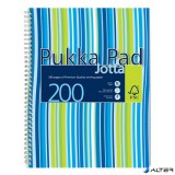 Spirálfüzet, A4+, vonalas, 100 lap, PUKKA PAD "Stripe Jotta"