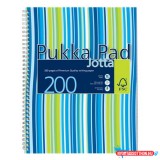 Spirálfüzet, A4+, vonalas, 100 lap, PUKKA PAD "Stripe Jotta"