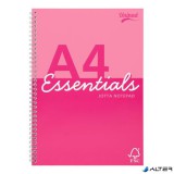 Spirálfüzet, A4, vonalas, 80 lap, PUKKA PAD 'Unipad Essentials Jotta', vegyes