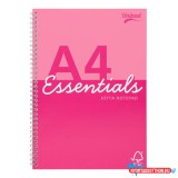 Spirálfüzet, A4, vonalas, 80 lap, PUKKA PAD "Unipad Essentials Jotta", vegyes